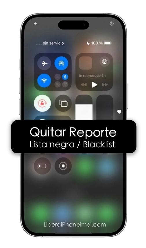 Chequeo para quitar reporte de IMEI o lista negra blacklist